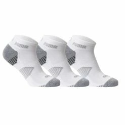 Puma ESS Quarter Socks 3 Pack White
