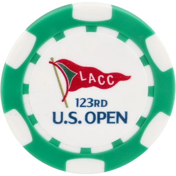 2023 U.S. Open Ahead Green Plated Poker Chip - Image 2