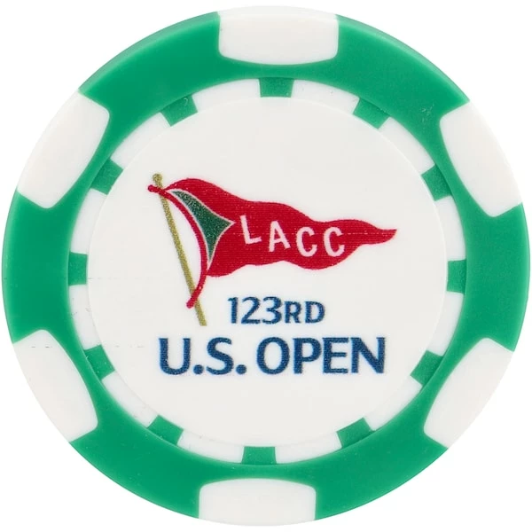 2023 U.S. Open Ahead Green Plated Poker Chip