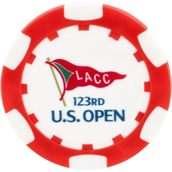 2023 U.S. Open Ahead Red Plated Poker Chip - Image 2