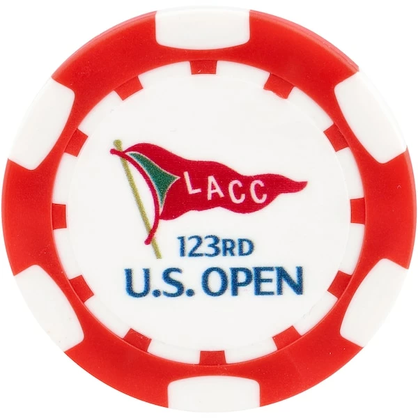 2023 U.S. Open Ahead Red Plated Poker Chip