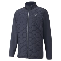Puma Cloudspun Warm Golf Jacket Navy