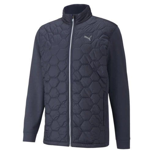 Puma Cloudspun Warm Golf Jacket Navy