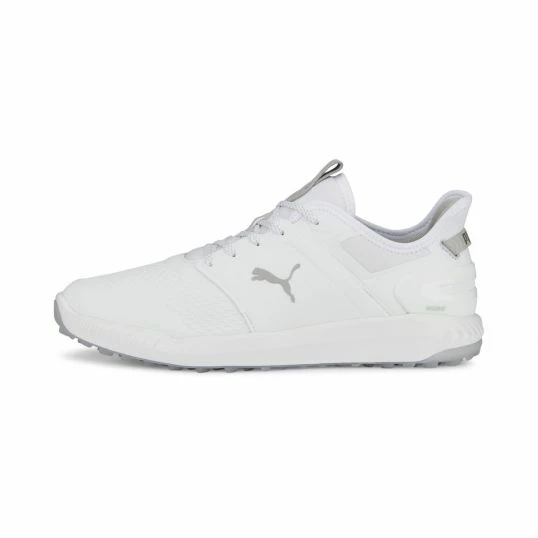 Puma Ignite Elevate Mens Golf Shoes White/Silver - Image 3