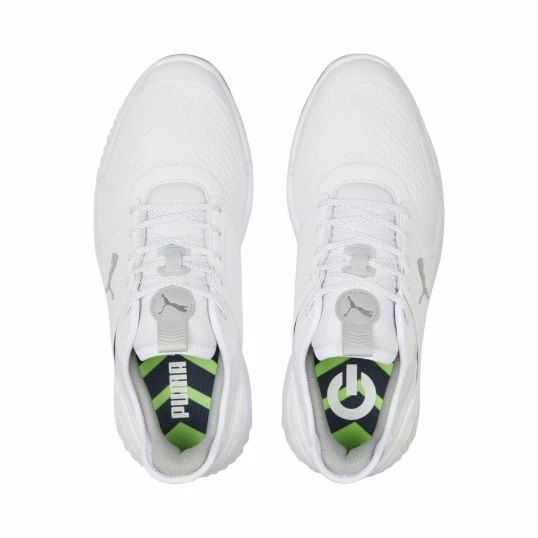 Puma Ignite Elevate Mens Golf Shoes White/Silver - Image 6