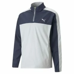 Puma Momentum Woven 1/4 Zip Sweater High Rise/Blue