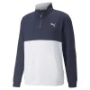 Puma Gamer Colorblock 1/4 Zip Sweater Navy/White