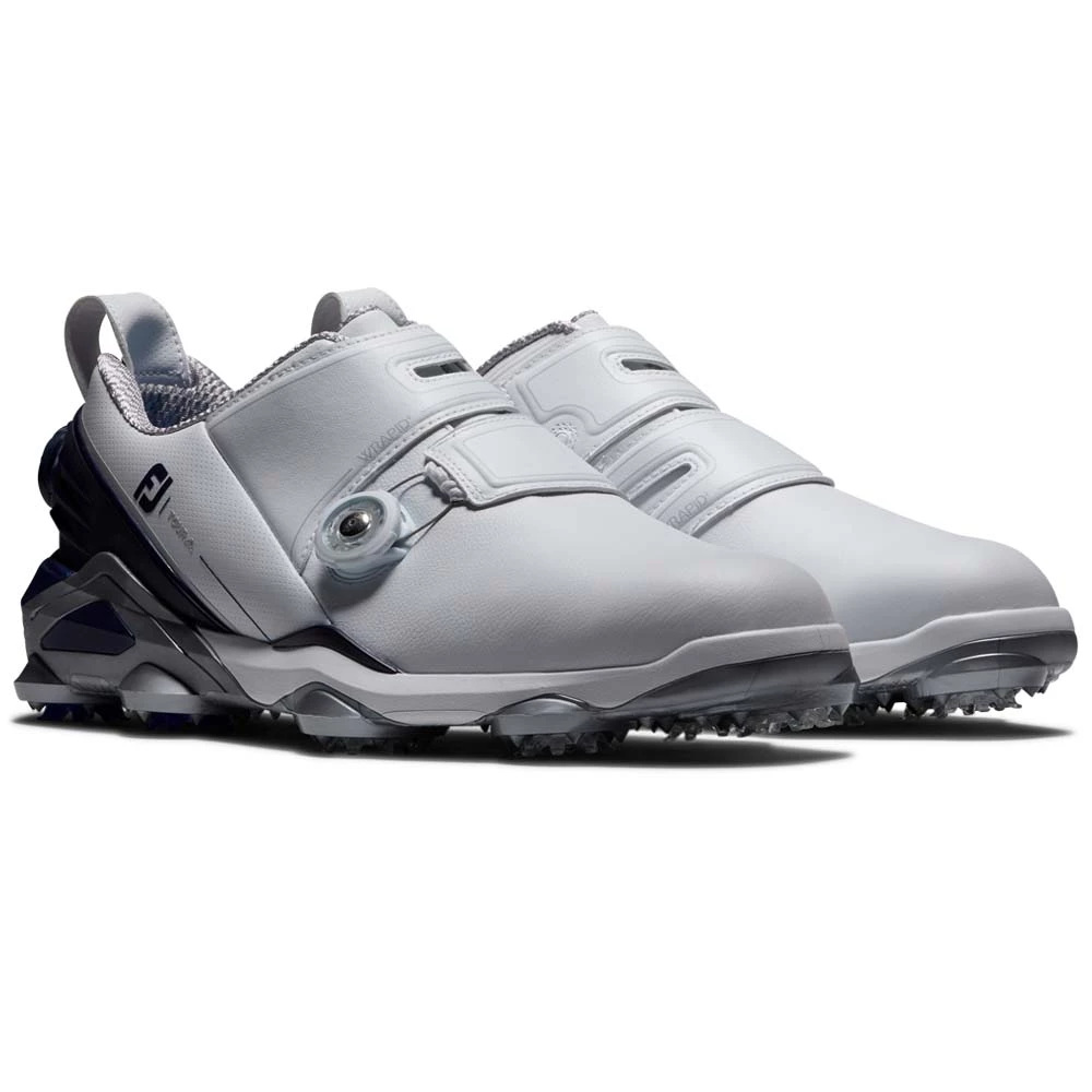 FootJoy Tour Alpha Double BOA Mens Spiked Golf Shoes - Image 2