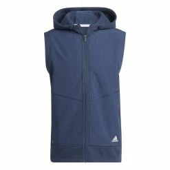 Adidas Golf Mens Statement Full Zip Hooded Vest