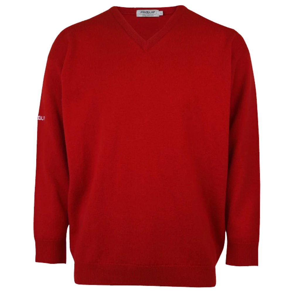 PROQUIP Golf Mens V-Neck Lambswool Sweater