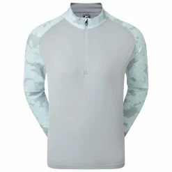 FootJoy Camo Floral Half Zip Mens Golf Mid Layer