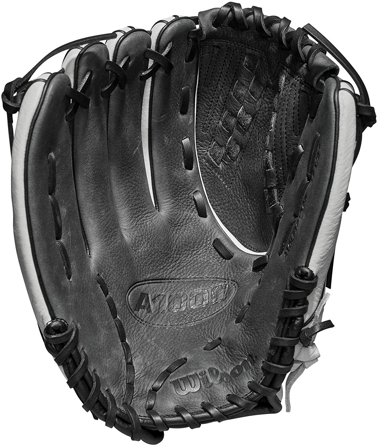 New Wilson A1000 Fastpitch Glove Series 12.5" Softball Glove White/Black LHT - Image 2
