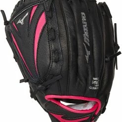 PremierSports New Mizuno Power Close GPL 1205F1 12" Finch Softball Glove Black/Pink LHT Youth