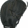 PremierSports New WlsonPro Soft Yak A1500FPCM 33 Inch Fastpitch Softball Glove Black RHT