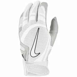 New Nike Unisex Alpha Huarache Pro Softball/Baseball Batting Gloves Medium White