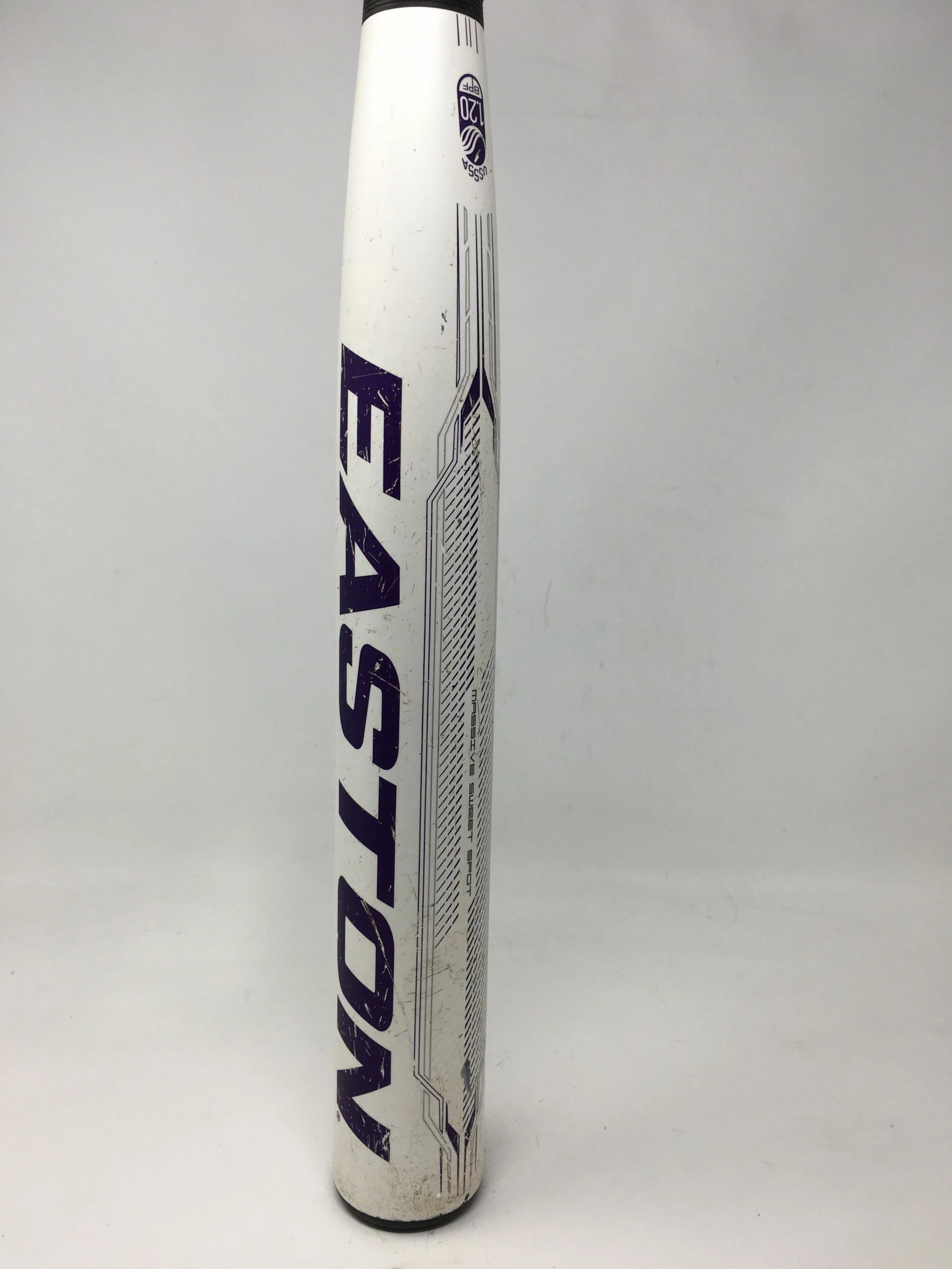 Used Easton Stealth Speed 31/21 FP11ST10 Fastpitch Softball Bat White/Purple - Image 2