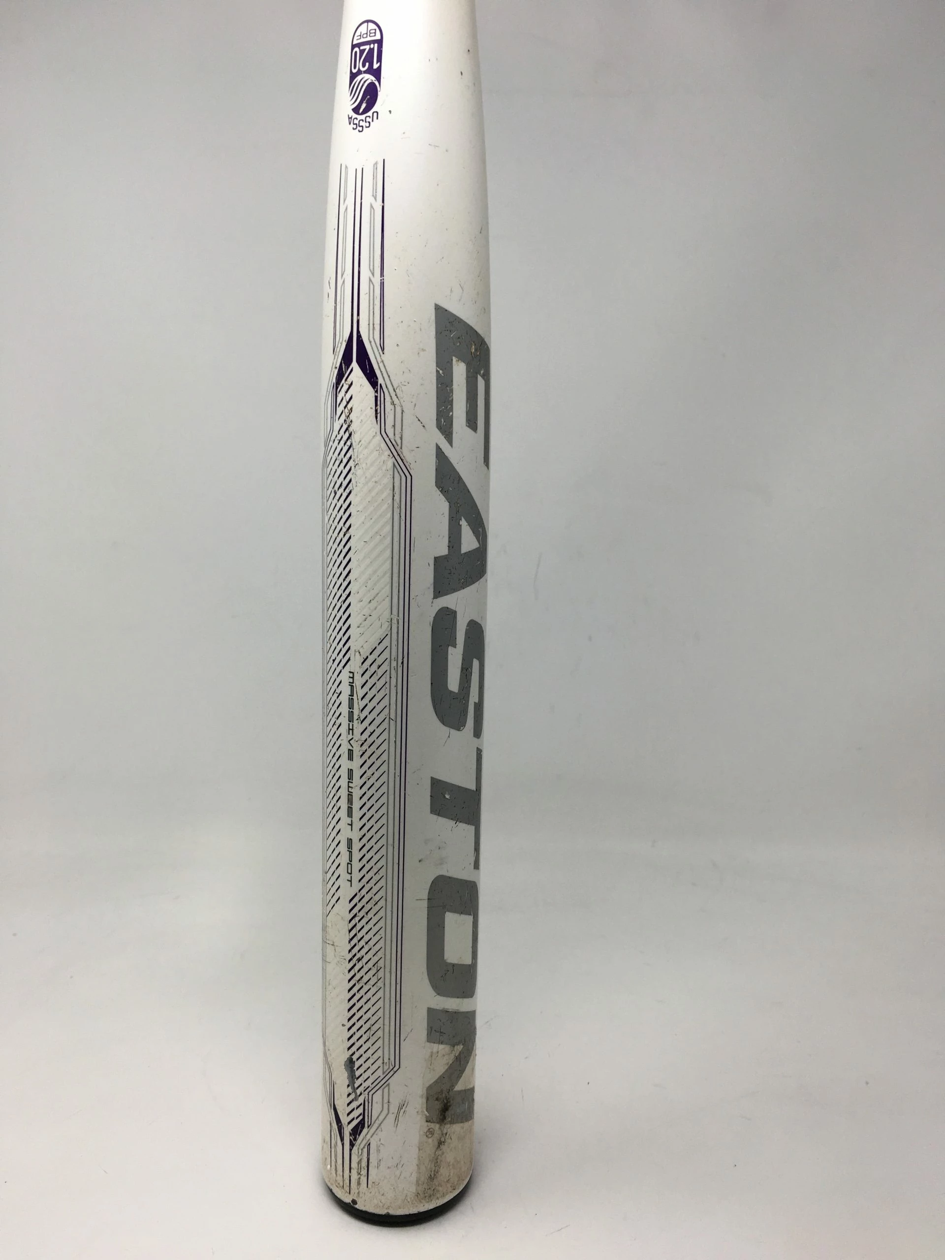 Used Easton Stealth Speed 31/21 FP11ST10 Fastpitch Softball Bat White/Purple - Image 3