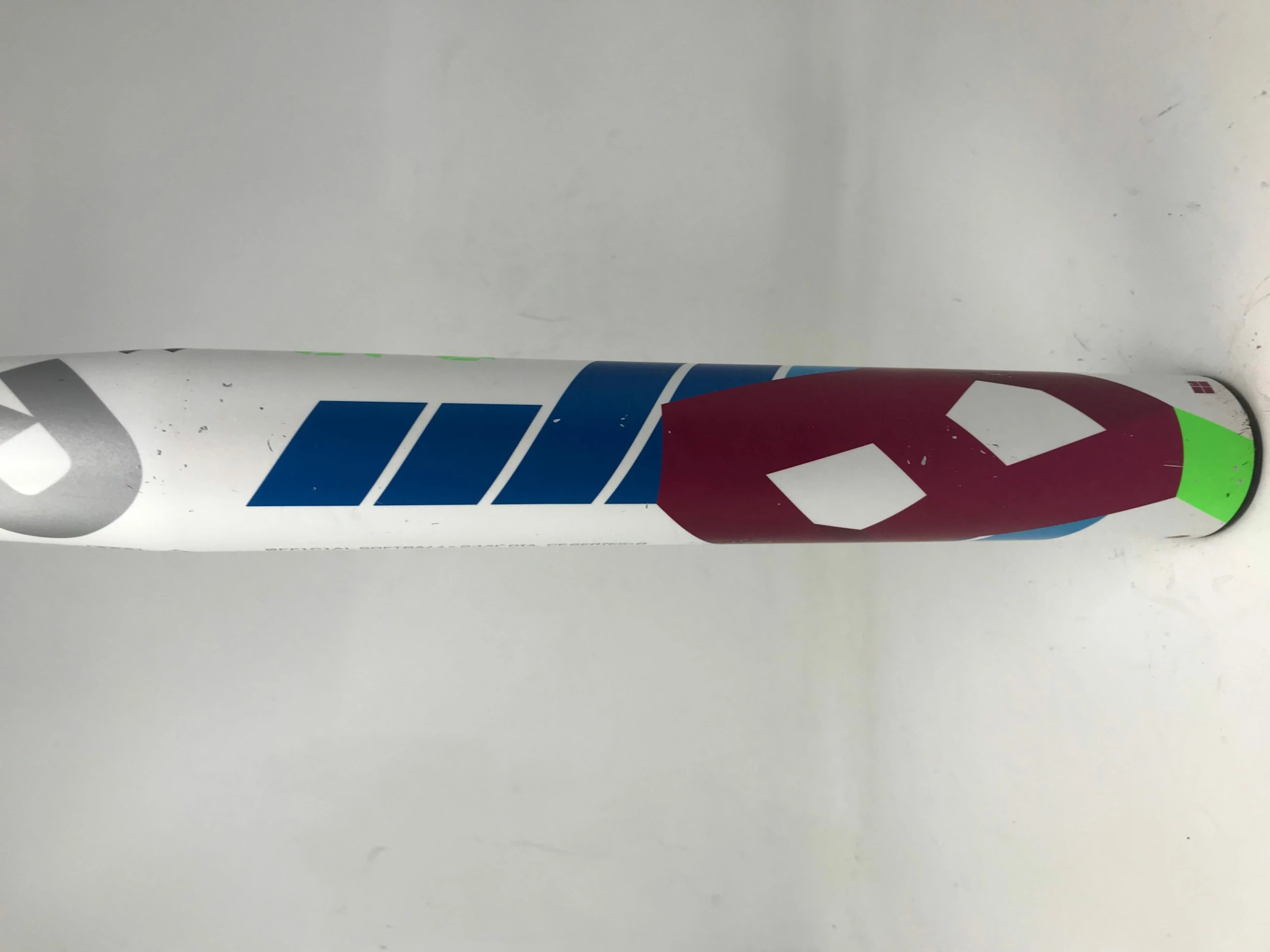 Used DeMarini CF8 CFS16 32/21 Fastpitch Softball Bat 2 1/4" White/Blue -11