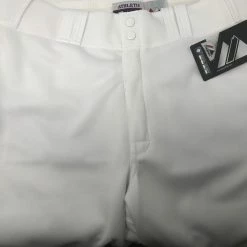 New Majestic Cool Base HD Adult Open Bottom White Baseball/Softball Pants Large