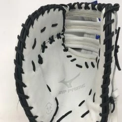 New Mizuno GXF50FPW MVP Prime Fastpitch Softball First Base Mitt 13" Wht/Blk LHT