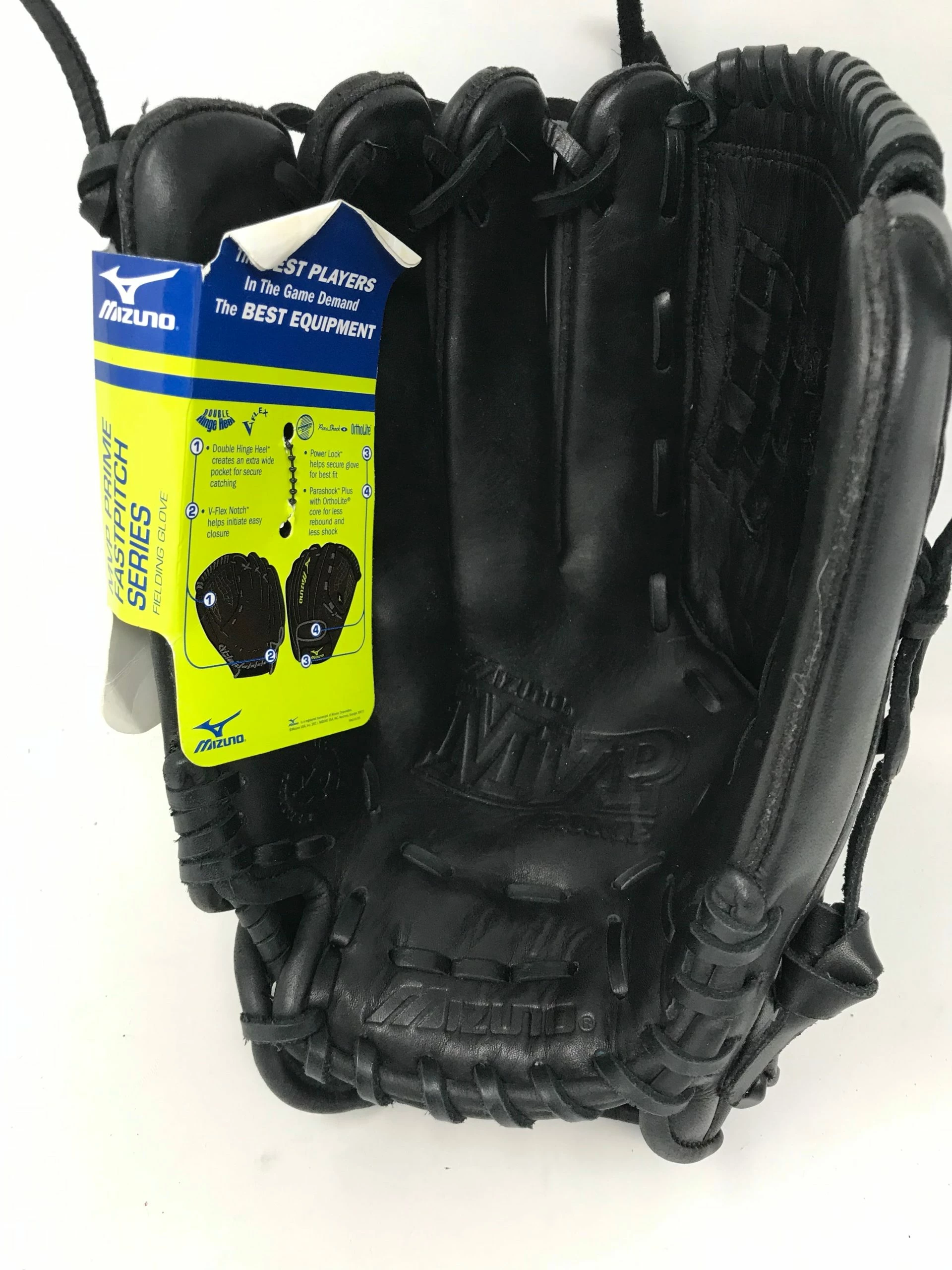 New Mizuno MVP Prime Glove GMVP1258P 12.5" Fastpitch Softball LHT Black LEFTY