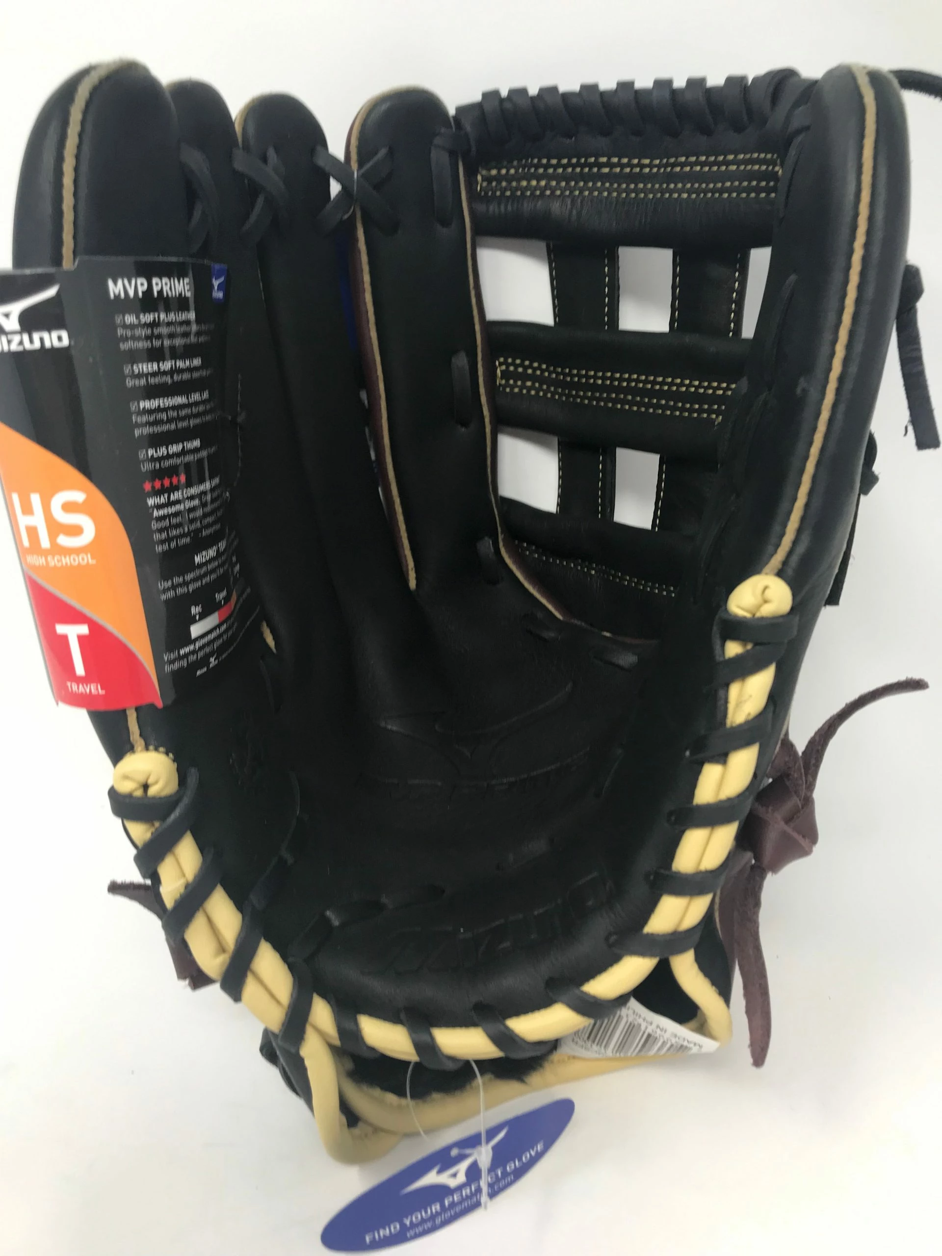 New Mizuno MVP Prime Slowpitch Softball Glove Series 13 Inch LHT Brown/Black