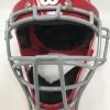 New Wilson Catcher's Helmet Youth Red/Silver Baseball/Softball 6 3/8-7 1/8