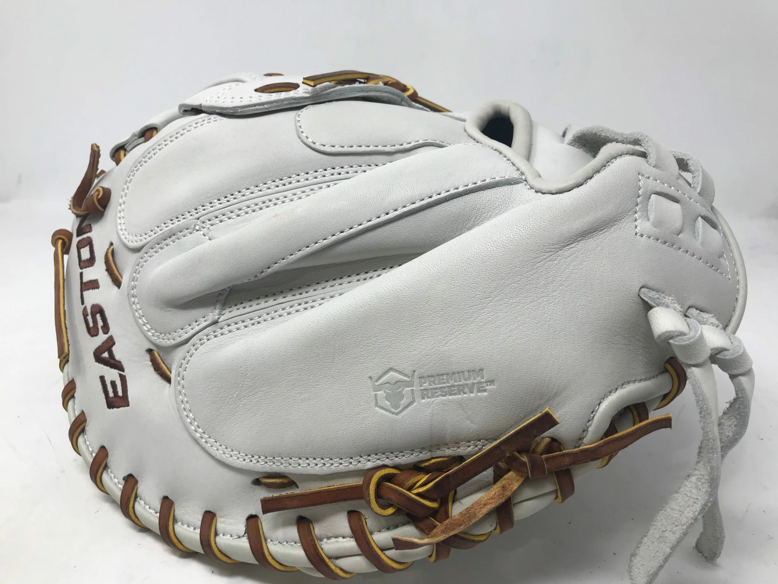 Used Easton Professional Collection Fastpitch Softball Catcher's Mitt RHT - Image 2