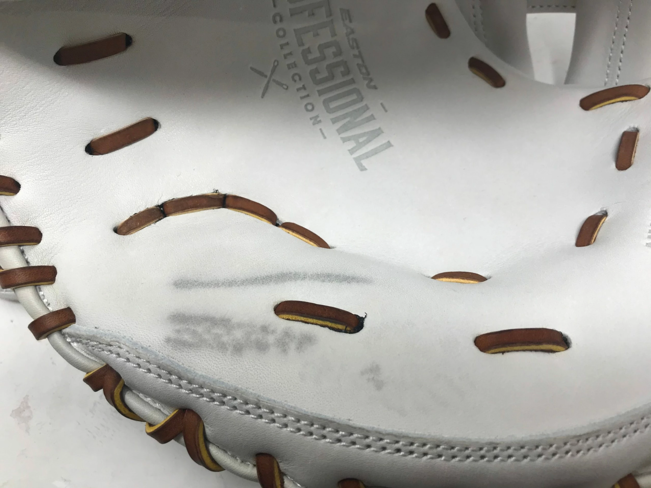 Used Easton Professional Collection Fastpitch Softball Catcher's Mitt RHT - Image 4