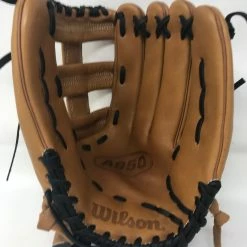 Used Wilson 13'' A950 Series Slow Pitch Softball Glove 2020 RHT Brown/Black