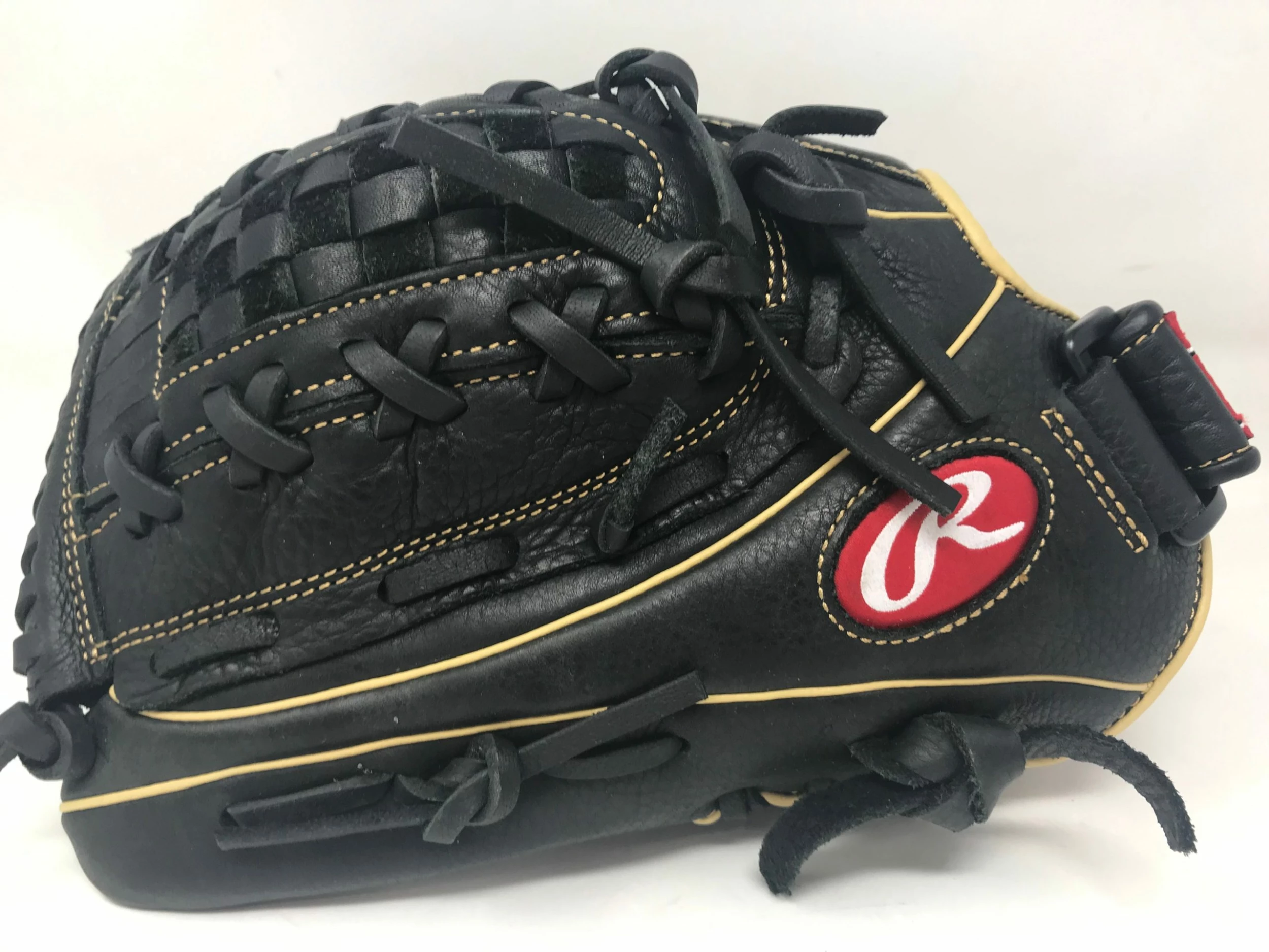 New Rawlings Shut Out Fastpitch Softball Glove RSO125BCC LHT 12.5 Inch Blk/Tn - Image 2