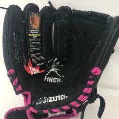 New Mizuno GPP1105F1 Finch Prospect LHT Glove Youth Softball 11" Black/Pink