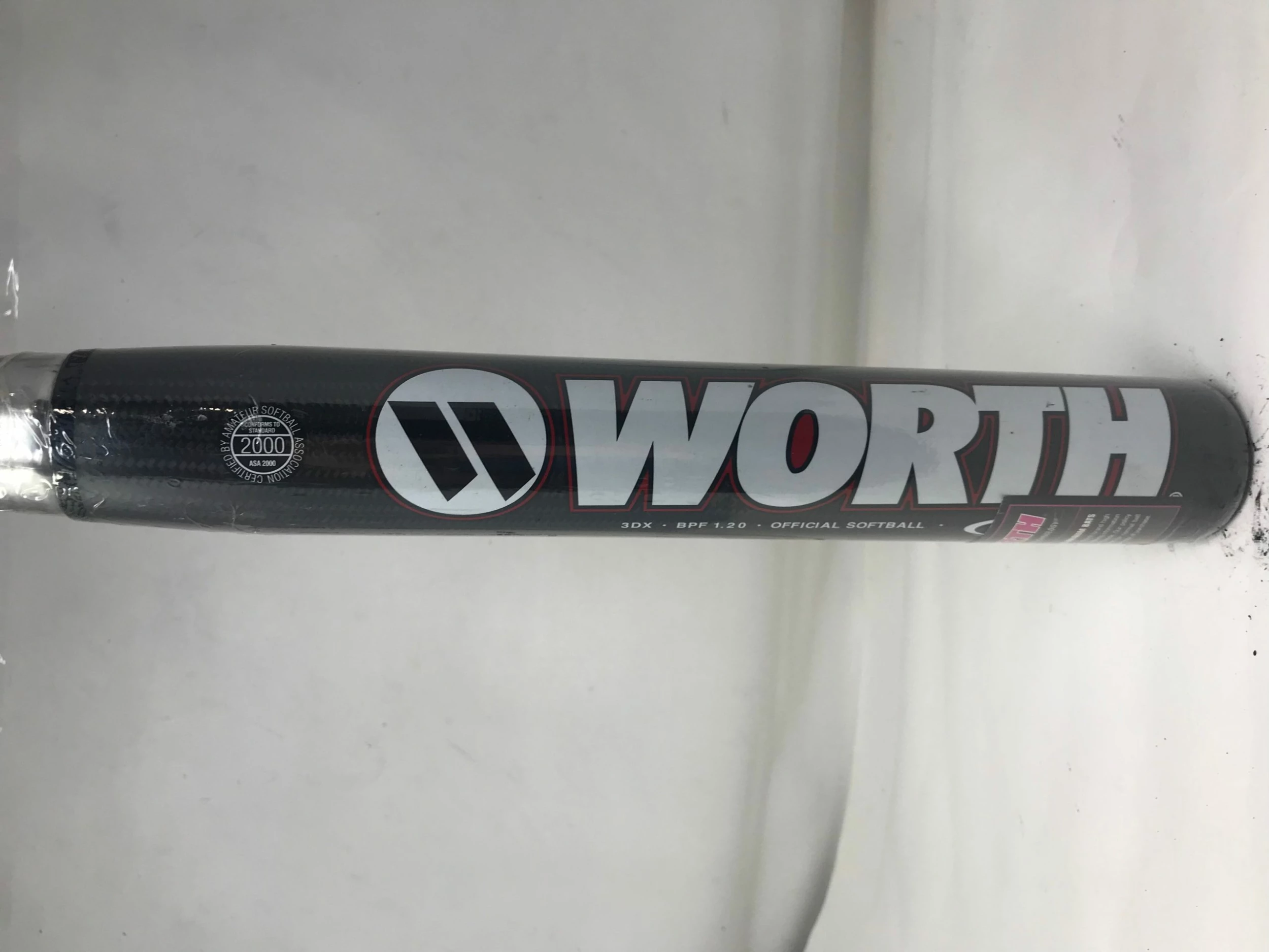 New Worth 3DX 34/28 Slowpitch Softball Bat Black - Image 2
