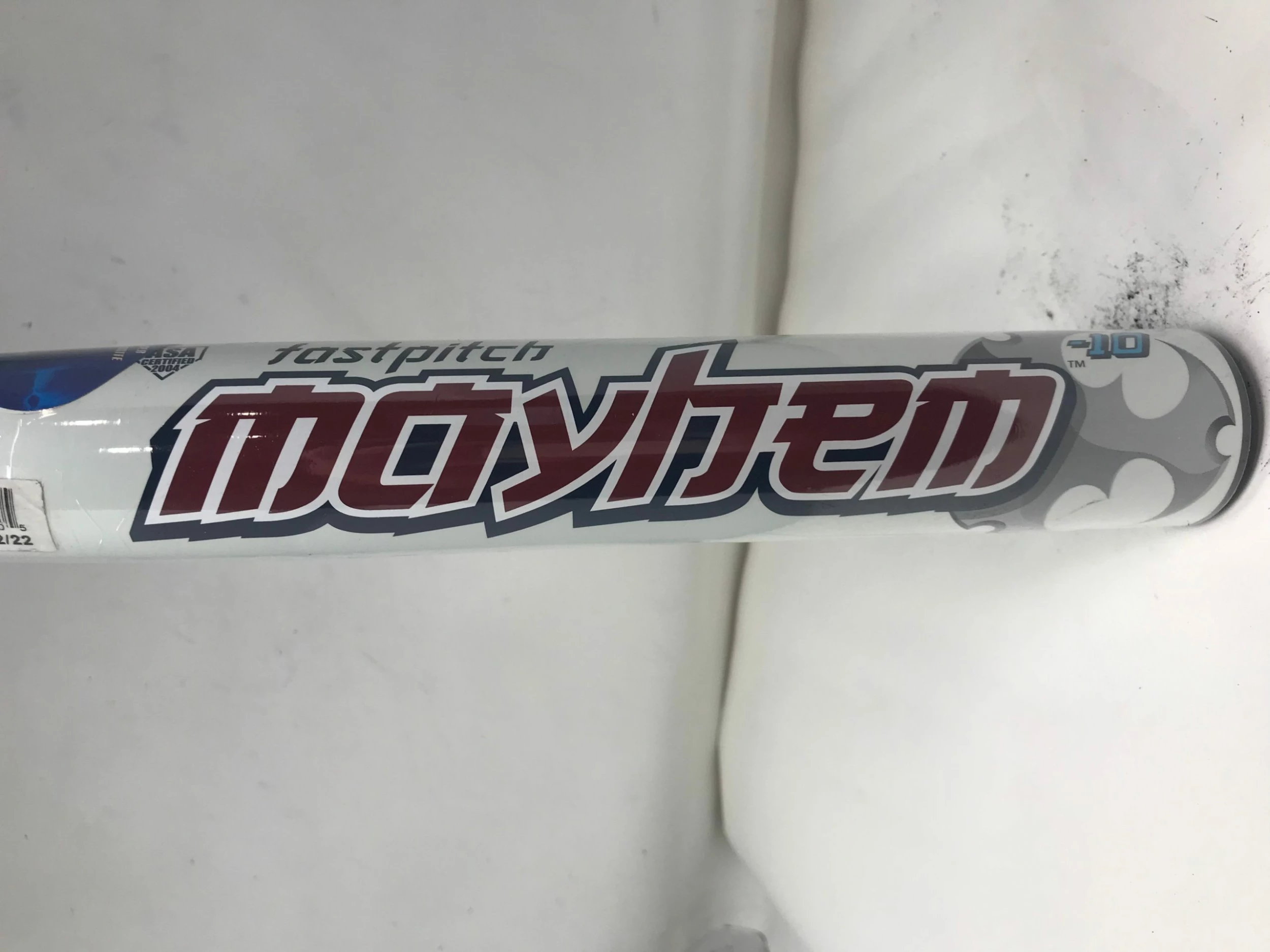 New Other Worth Mayhem 32/22 M75FP Fastpitch Softball Bat White/Blue 2 1/4" Barrel