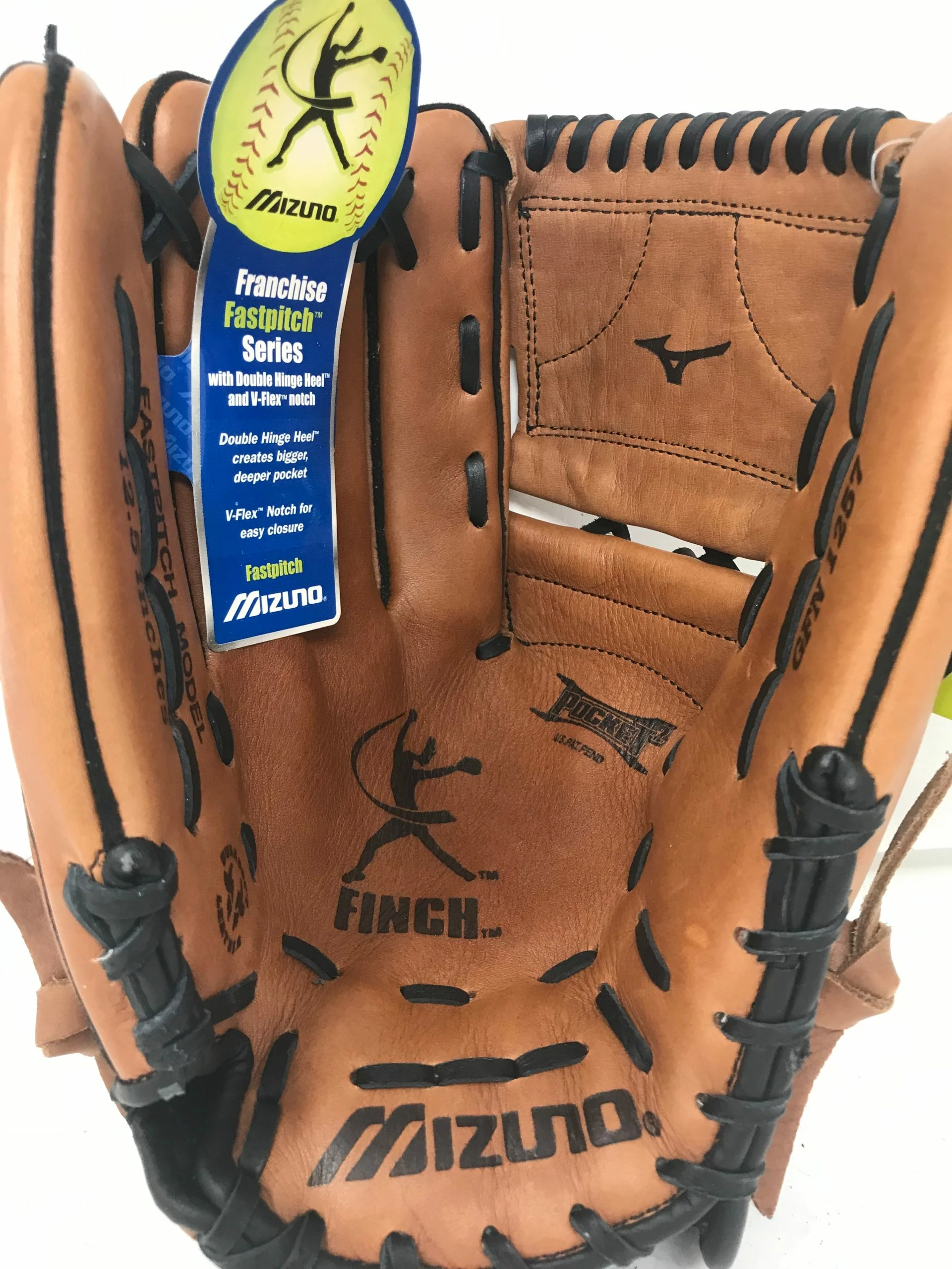 New Mizuno GFN 1257 12.5" Fastpitch Softball LHT Tan/Brown Glove
