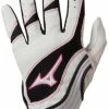 New Mizuno Girl's Large Finch Premier G3 Softball Batting Glove White/Pink