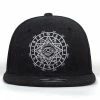 Qian 2018 Fashion Harajuku Men Womens Casual Snapbacks Black Grey Eye Embroidery Cap Hip Hop Hats Baseball Caps Garros