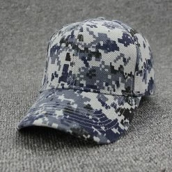 Qian Men's Camo Baseball Cap Military Tactical Sun Hat Army Camouflage Fishing Cap Outdoor Hunting Airsoft Camping Hiking Jungle Hats