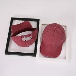 Qian Quality Washed Cotton Adjustable Solid Color Baseball Cap Unisex Couple Cap Fashion Leisure Casual Hat Snapback Cap