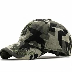 Qian Army Camouflage Male Baseball Cap Men Embroidered Sport Caps Outdoor Sports Tactical Dad Hat Casual Hunting Hats