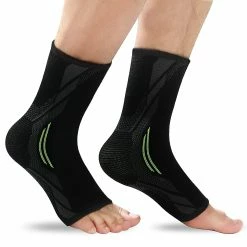 Ksalfye 1 Pair Ankle Brace Compression Ankle Sleeve For Sprained Ankle, Injury Recovery, Joint Painachilles Tendonitis Support, Plantar Fasciitis Sock Reduce