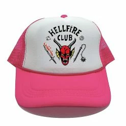 Unbranded Hellfire Club Hats Baseball Cap Pink