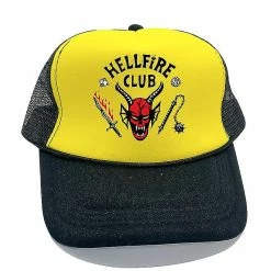 Unbranded Hellfire Club Hats Baseball Cap Yellow Black
