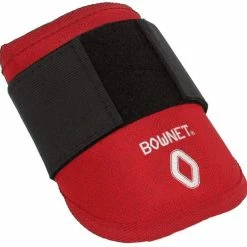 New Bownet Form-Fitting Softball/Baseball Protective Elbow Guard Red/Blk OSFA