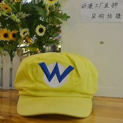 Unbranded Anime Super Hat Cap Luigi Bros Letter Printed Cartoon Baseball Costume For Adult Hats Waluigi Wario Odyssey Cappy 3d Hat