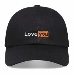 Unbranded Newest Love You Baseball Cap Four Seasons Outdoor Sun Cap Cotton Snapback Women Men Embroidery Dad Hat