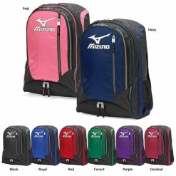 New Mizuno 470117 Organizer Batpack Baseball/Softball Purple/Black