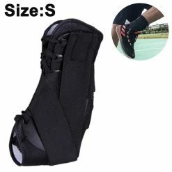 Unbranded Ankle Brace, Lace Up Adjustable Support Compatible With Running, Injury Recovery