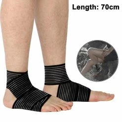 Unbranded Ankle Support Brace, Adjustable Ankle Support Wrap For Sports Protection,elastic Knee Brace Compression Bandage Wrap Support For Legs Fits Most People