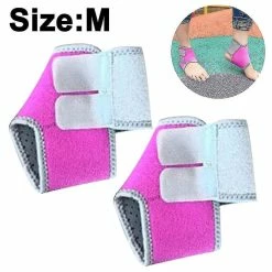 Unbranded 2 Pcs Kids Child Adjustable Non Slip Ankle Tendon Compression Brace